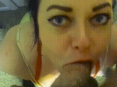 MILF DEEPTHROATS BIG DICK gif