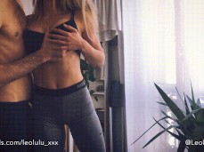 Leolulu sports bra grab gif