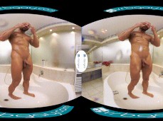 Bald sexy Thomas Masturbates in the shower 0035 5 gif