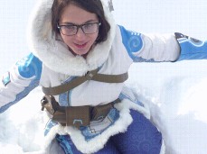 Mei of Overwatch happy gif