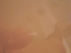 MASSIVE CUMSHOT in tub on camera lens gif