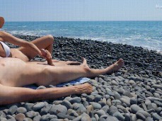 handjob on a beach gif