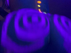 Blacklight #Body Paint #Big Booty #Twerk gif