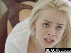 BLACKED Elsa Jean Takes her first BBC gif