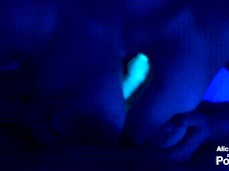 Condom Titfucking at night gif