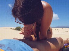 Amateur Couple Outdoor -  Big Natural Tits - MadeInCanarias gif