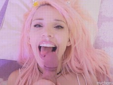 Cum on face Cherry crush gif