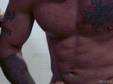 Muscle Men; jocks; athletes; locker room; 1305 3 ass fuck & handjob gif