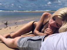 PUBLIC SEX ON THE ISLAND, CUMMING IN MY PANTIES - FREYA STEIN gif