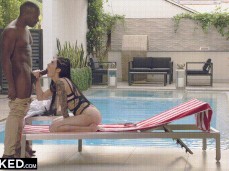 sucking bbc poolside gif