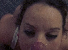 Hotwife45 facial cumshot gif