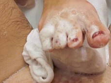 #cumshot #footjob #toejob #soapy #pov gif