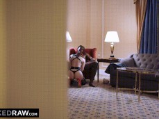 on Bree Daniels giving head to  stud in hotel suite gif