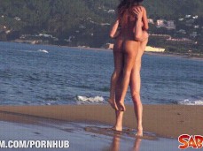 lovers on the beach gif