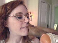 fleshlight cum eating gif