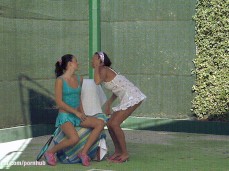 flirtatious girls gif