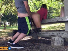 Casalaventura  fuck at the park picnic table 01 gif