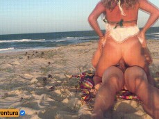 Casalaventura public beach anal cowgirl gif