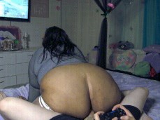 bbw gamer girl riding dick gif