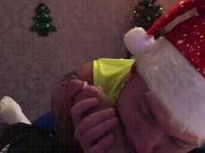 meaty cock gets an early Christmas  2 gif