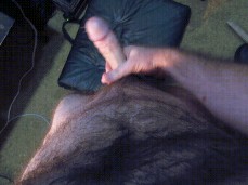 straight, hairy, horny StiffMate watching his rock hard dick 1034-1 1 gif