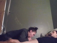 amateur oral blowjob suck dick couple bed gif