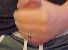 Tiny Shorts Big Cock gif