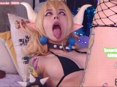 Horny Bowsette Ahegao gif