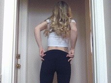 Yoga pants tease gif