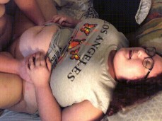 BF Fucks Me Mesmorized By Huge Natural Tits Bouncing In Shirt gif