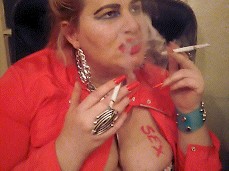 esteraqueen bdsm smoking gif