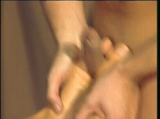 Eddie Anderson thrusting his hard uncut cock beteen Giorgio's feet 1021 gif