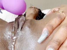 Beautfiul ebony orgasm gif