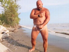 Bear Jerking Outdoor gif