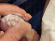 Messy Lotion Cum gif