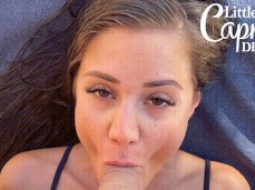 Little Caprice blowjob. gif