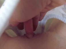 Playing with myself in my cute panties, fingering and cumming gif