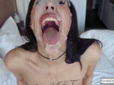 messy cum gif