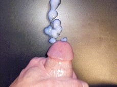 Solo Male Lubed Dick Big Cumshot gif