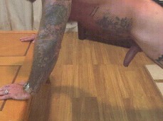 MadculineJason doing naked push-ups with a rock-hard dick 0710 gif