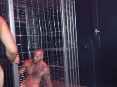 bald, bearded, hairy muscle hunk Collin O'Neal uses Sean Duran 0018  cage gif