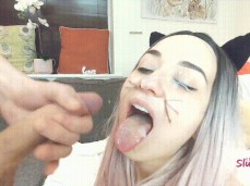 hot cumshot on face gif