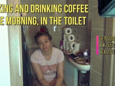 Smoking on toilet closet gif