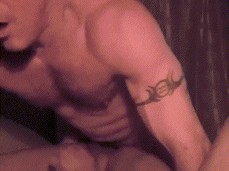 Hot Muscle Daddy Unloads Inside Latin Twink gif