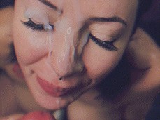 amateur facial gif