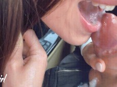 Cum in mouth gif