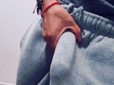 BBC Dick Print (Grey Sweatpants) gif