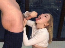 Cum in mouth gif