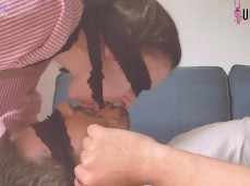 BOULE DE NEIGE ET BAISER DE CUM APRÈS UNE PIPE | ÉCHANGE DE CUM COUPLE AMAT gif