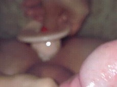 Anal toying handjob gif